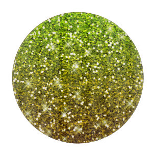 Skräddarsy Ljust grönt Guld Glitter