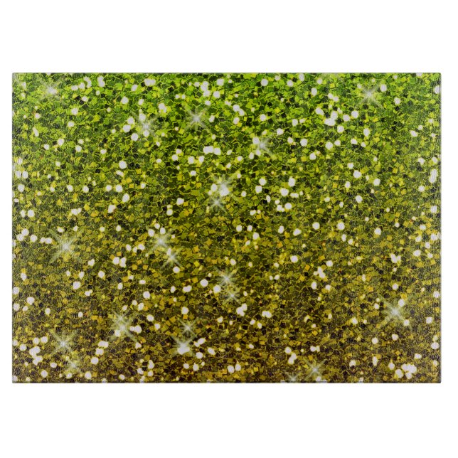 Skräddarsy Ljust grönt Guld Glitter (Framsidan)