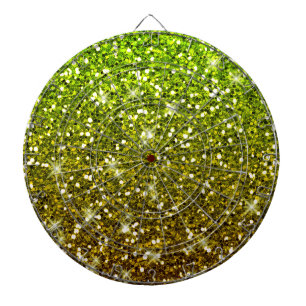 Skräddarsy Ljust grönt Guld Glitter Piltavla