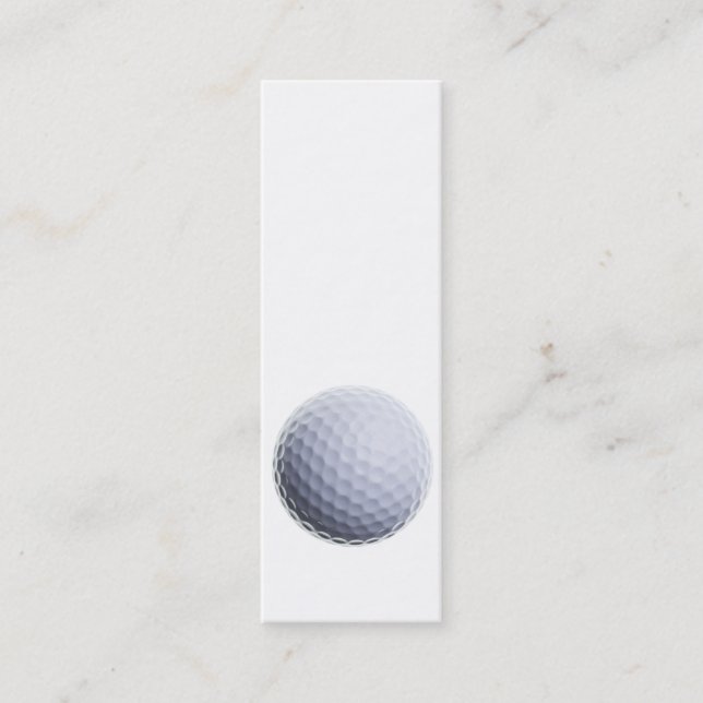 Skräddarsy mall för golfboll bakgrund mini visitkort (Framsida)