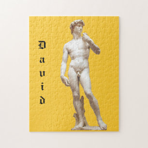 Skräddarsy Michelangelos David skulptur Pussel
