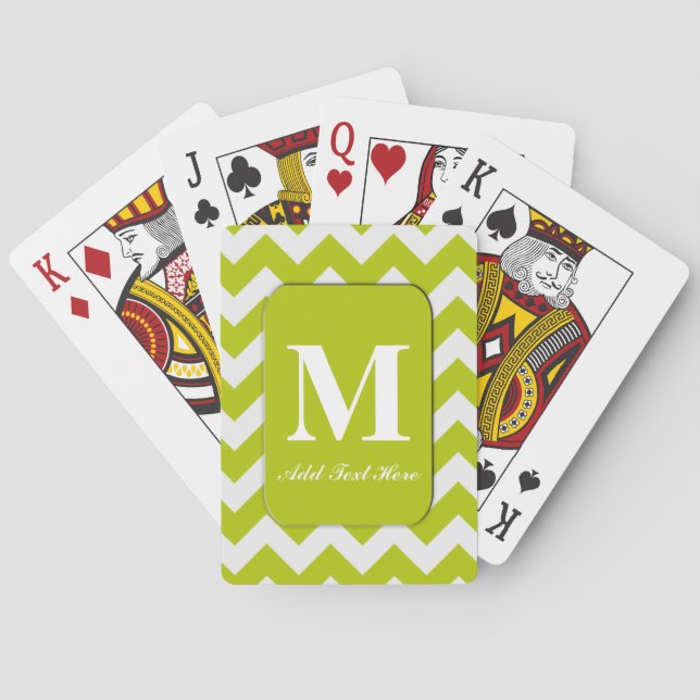 Skräddarsy Monogrammed leka kort Casinokort (Baksidan)
