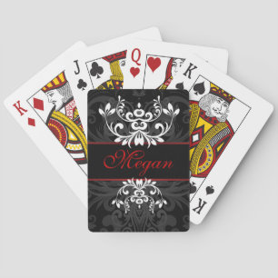 Skräddarsy mörk elegans spel kort