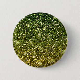 Skräddarsy Mörk grönt Guld Glitter Knapp