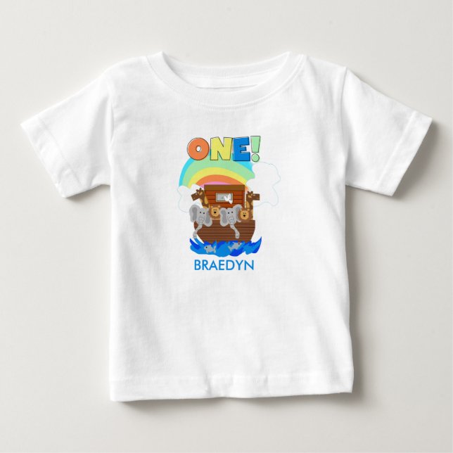 Skräddarsy Noahs T-tröja för födelsedag för Tee Shirt (Framsida)