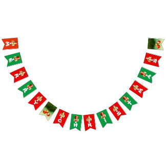 Skräddarsy nötliknande nötknäpparetecknad vimplar