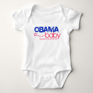 Skräddarsy Obama baby - Barack för Prez 08 - Tee