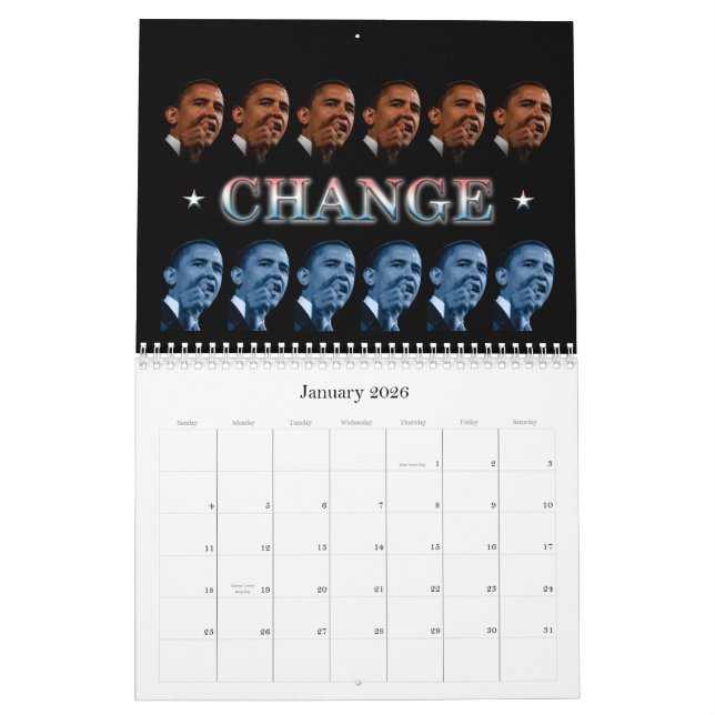 Skräddarsy Obama citationstecken - Kalender (Jan 2026)