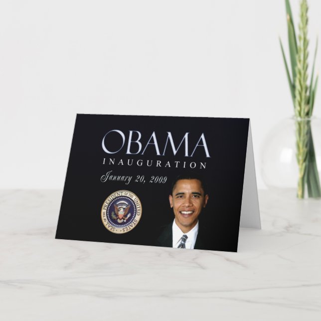 Skräddarsy Obama invigningkort - Kort (Framsida)