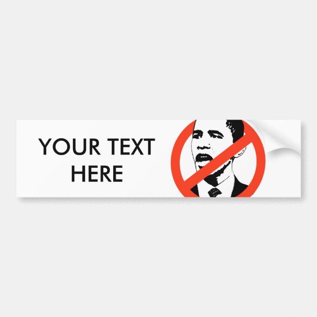 SKRÄDDARSY OBAMA SLOGAN BILDEKAL (Framsidan)