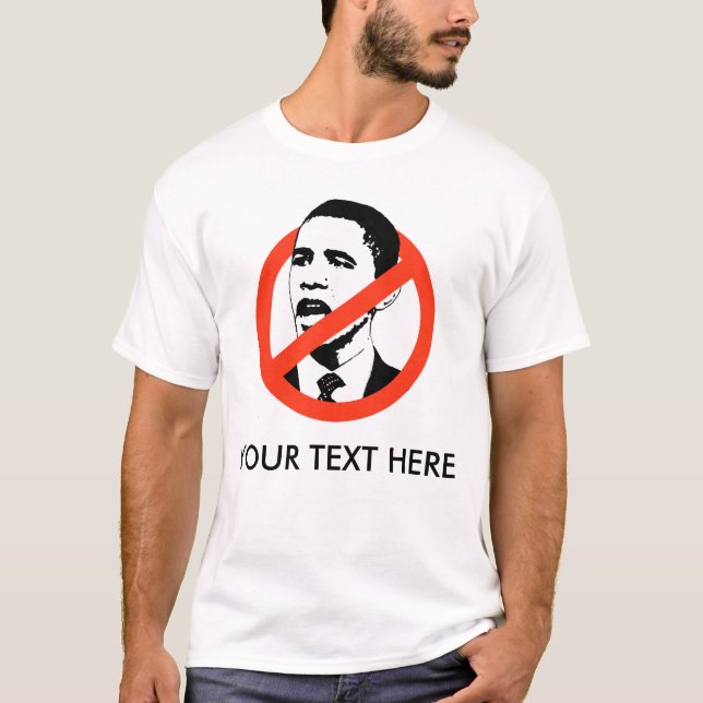 SKRÄDDARSY OBAMA SLOGAN TRÖJA (Framsida)