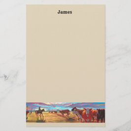 Skräddarsy papper brevpapper för nötkreatur