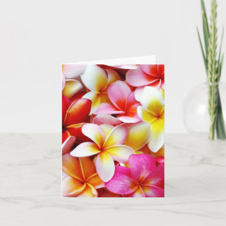 Skräddarsy PlumeriaFrangipaniHawaii blomma Kort