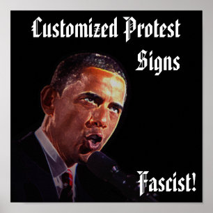 Skräddarsy protesttecken poster