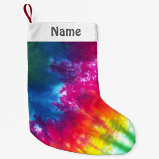 Skräddarsy regnbågeTie-Färg Liten Julstrumpa