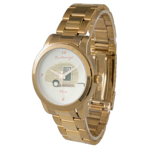 Skräddarsy Retro vintageteardropcampare Armbandsur