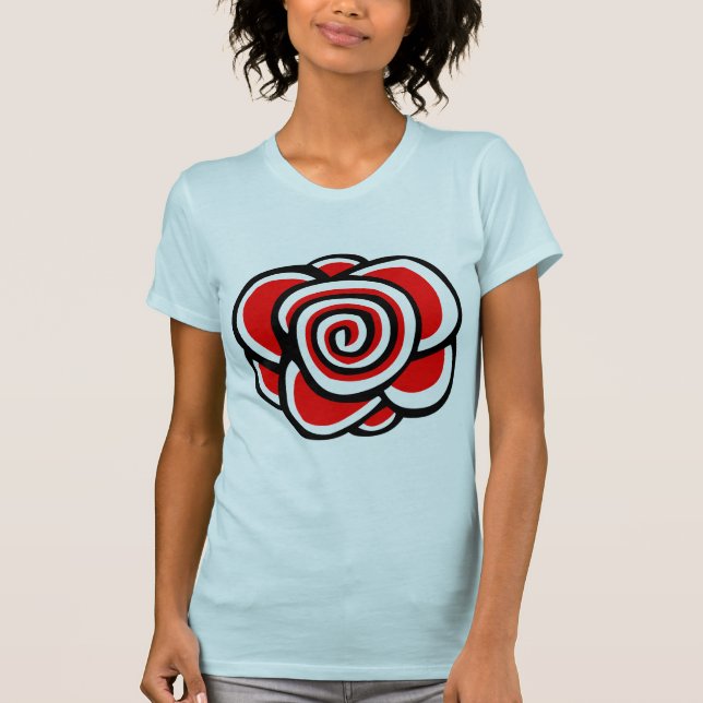 Skräddarsy rosa teckning - t-shirt (Framsida)