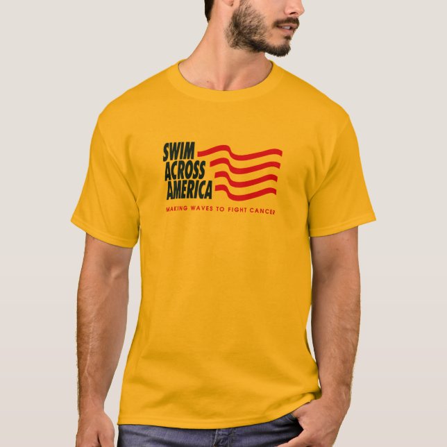Skräddarsy SAA gul T - Tee Shirt (Framsida)