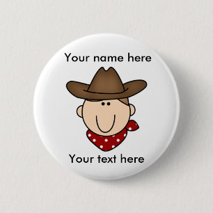 Skräddarsy sig Yourself den bruna cowboyen Knapp