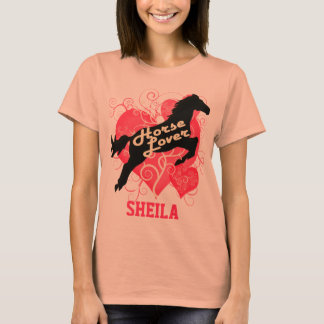 Skräddarsy skjorta för hästälskarepersonlig Sheila T-shirt