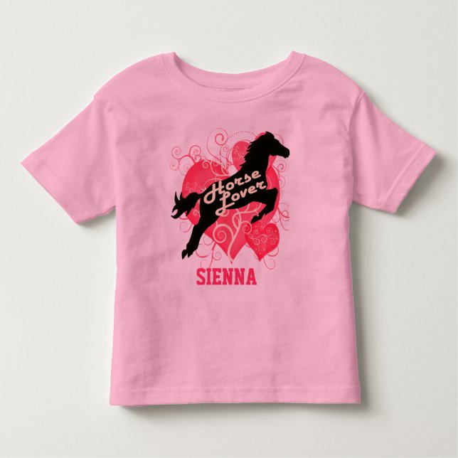 Skräddarsy skjorta för hästälskarepersonlig Sienna T Shirt (Framsida)