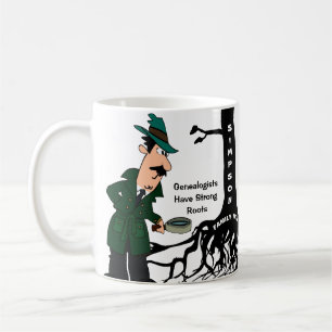 Skräddarsy släktforskningkriminalare kaffemugg