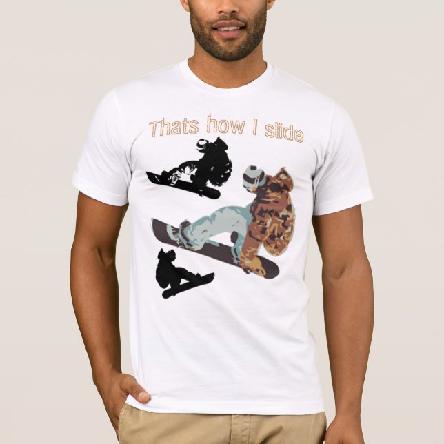 skräddarsy snowboardertshirt - t shirt (Framsida)