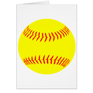 Skräddarsy softball hälsningskort