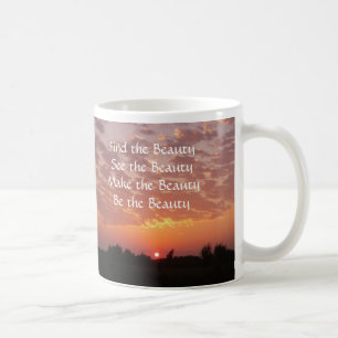 Skräddarsy solnedgångskönhetmugg - kaffemugg