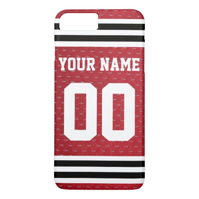 Skräddarsy sporthockey Jersey Case-Mate iPhone Skal (Baksida)
