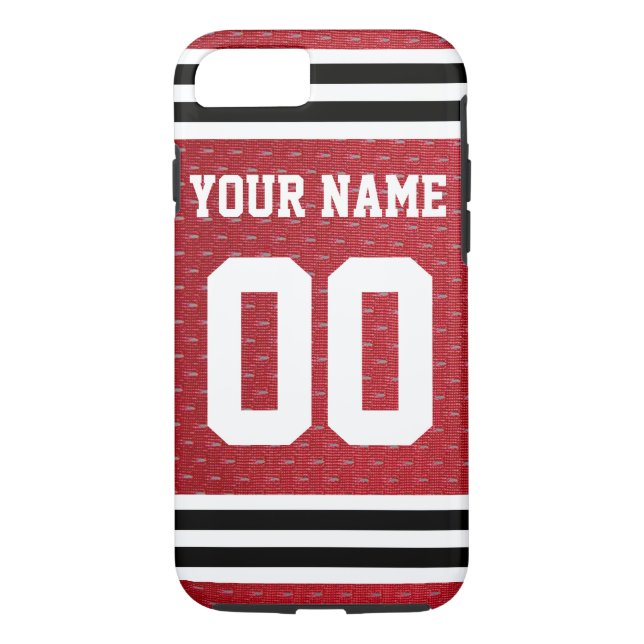 Skräddarsy sporthockey Jersey Case-Mate iPhone Skal (Baksida)