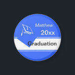 Skräddarsy studentenmagneter magnet<br><div class="desc">Personifiera namn och året. Att ändra bakgrundsfärg klicka "skräddarsy" knäppas,  då klickar "Edit>>Background" och väljer en färg.</div>