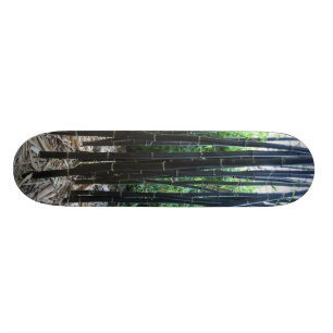 skräddarsy svart bambu - mini skateboard bräda 18,5 cm