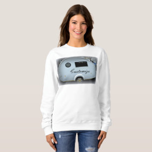 Skräddarsy teardropvintagecampare t-shirt
