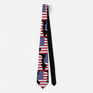Skräddarsy trumfUSA flaggadesignen Slips