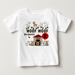 Skräddarsy Tshirt för valphundfödelsedag T-shirt