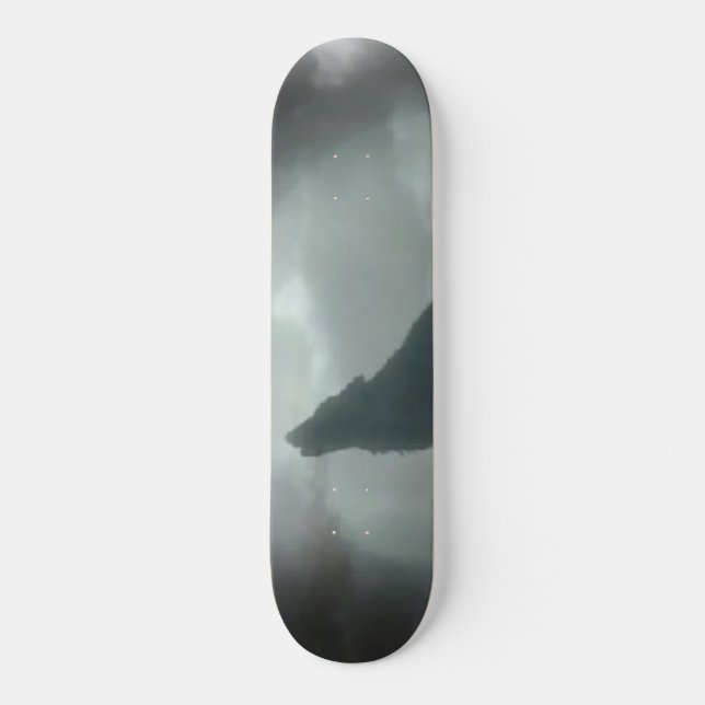 Skräddarsy varg - skateboard bräda 20,5 cm (Framsida)