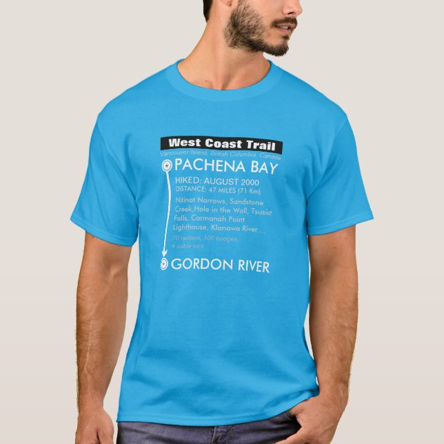 Skräddarsy västkustenslinga, Vancouver ö Tee Shirt (Framsida)