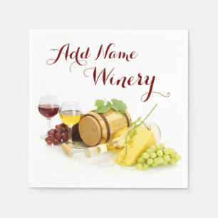 Skräddarsy Vin-Themed pappra servetter