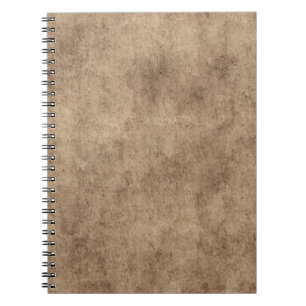 Skräddarsy vintageparchment- eller pappersbakgrun anteckningsbok med spiral