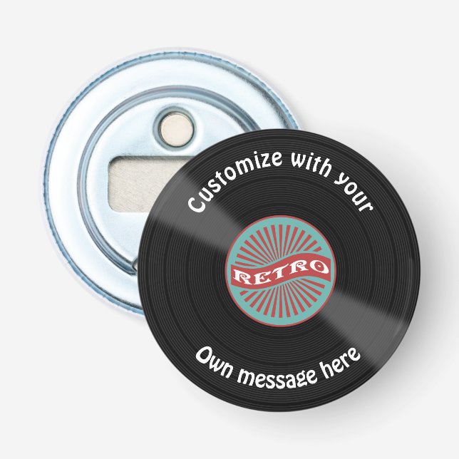 Skräddarsy vinylrekord flasköppnare (Framsidan)