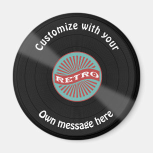 Skräddarsy vinylrekord magnet