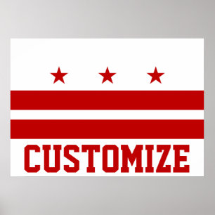 Skräddarsy Washington D.C. Sjunka Poster