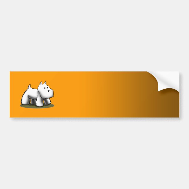 Skräddarsy Westie formgivare - Bildekal (Framsidan)
