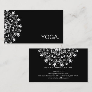 SKRÄDDARSY YOGAINSTRUKTÖR FÖR MANDALA LOGOTYP VISITKORT