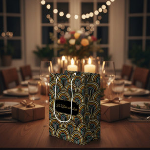 Skräddarsydd Art Deco Broderiliknande Papperspåse