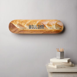 Skräddarsydd bild på Baguette Fransk Bröd Sticka M Mini Skateboard Bräda 18,5 Cm
