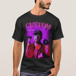 Skräddarsydd Bootleg 90s Vaporwave Lila T-Shirt