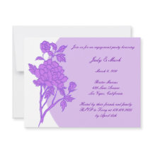 Skräddarsydd bröllopsinbjudan för förlovningsfest 