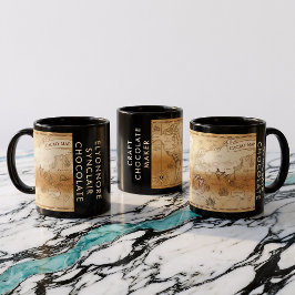 Skräddarsydd Chokladmakare Vintage Kakaokarta Mugg